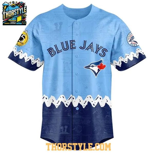 Toronto Blue Jays Peanuts Day Of Celebration 1950-2025 Baseball Jersey