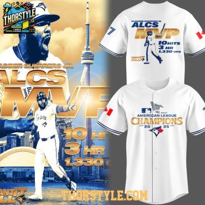 Toronto Blue Jays Vladdy Vladimir Guerrero Jr. Mvp Of Alcs 2025 Baseball Jersey
