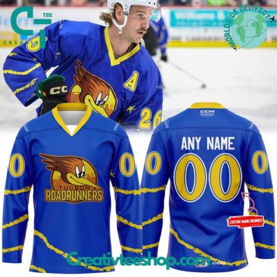 Tucson Roadrunners Special Blue New 2025 Hockey Jersey
