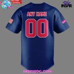 Usa Baseball Wbsc Premier12 2024 Blue Baseball Jersey