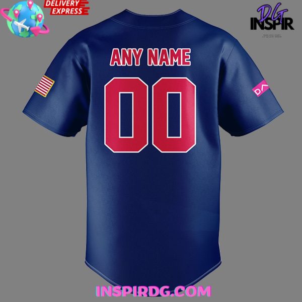 Usa Baseball Wbsc Premier12 2024 Blue Baseball Jersey