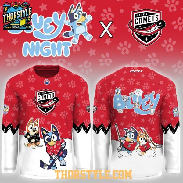 Utica Comets X Bluey Game Night 2026 Personalized Hockey Jersey