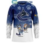 Vancouver Canucks Bluey And Bingo 2025 Hockey Jersey