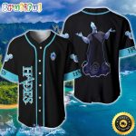 Villain Hades Black Neon Blue Jersey, Disney Custom Baseball Jersey