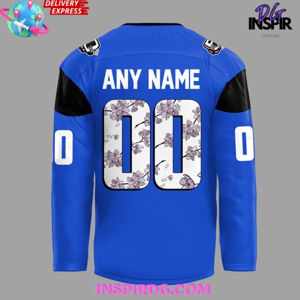Washington Capitals Cherry Bloom 2025 Blue Jersey