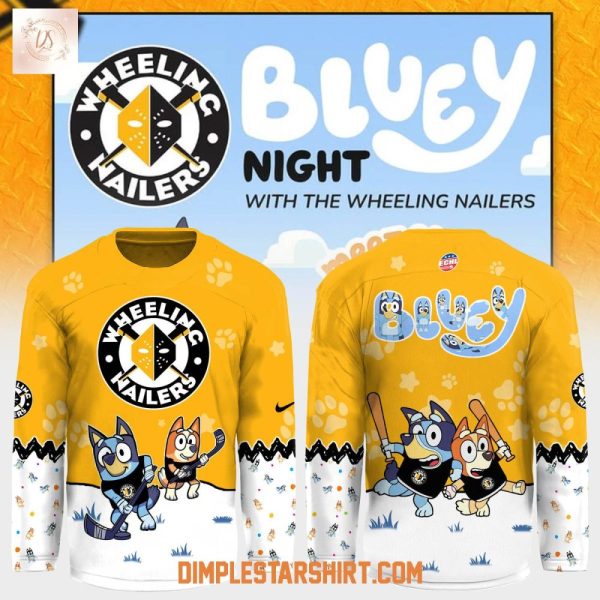 Wheeling Nailers X Bluey Night Hockey Jersey