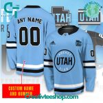 Nhl Utah Hockey Club Personalized Light Blue Hockey Jersey