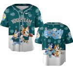 Custom your team name Bluey Kids Limited Edition Sports Jersey – Fun & Playful Design