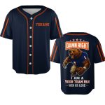 Custom Your Team Name Sport Fan Baseball Jersey - Bold Design For Win Or Lose Supporters
