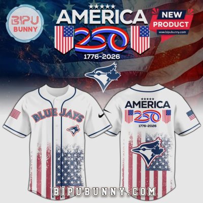 Limited Edition Blue Jays Jersey - Celebrate America 250Th Anniversary 1776-2026 - Patriotic Baseball Apparel
