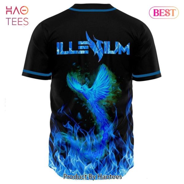Illenium Phoenix Graphic T-Shirt – Vibrant Blue Flame Design By Haotees