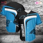 Stylish Panthers Baseball Jersey – Bold Black & Blue Design For Fans