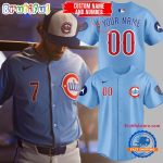 Chicago Cubs Baby Blue 2Nd Alternate Baseball Jersey