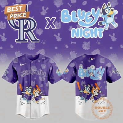 Colorado Rockies Mlb X Bluey Night 2025 Limited Edition Baseball Jersey