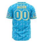 Wonderland Blue Baseball Jersey – Whimsical Design, Comfortable Fit, Perfect For Fans!