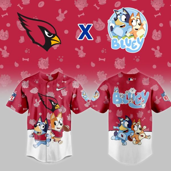 Cardinals X Bluey Kids' Jersey - Fun Sportswear For Young Fans!