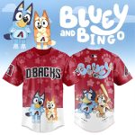 Kids Bluey & Bingo Dbacks Baseball Jersey – Fun Cartoon Sportswear For Fans