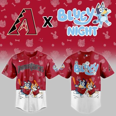 Limited Edition Diamondbacks X Bluey Night Jersey – Perfect For Fans & Collectors!
