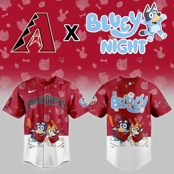 Limited Edition Diamondbacks X Bluey Night Jersey – Perfect For Fans & Collectors!