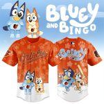 Bluey & Bingo Orioles Baseball Jersey – Fun Cartoon Design For Kids & Fans!
