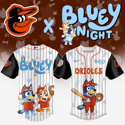 Bluey Orioles Night Baseball Jersey – Limited Edition Kids' Sportswear