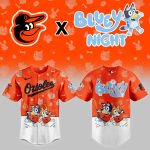 Limited Edition Orioles X Bluey Kids' Jersey - Vibrant Fun Sportswear!