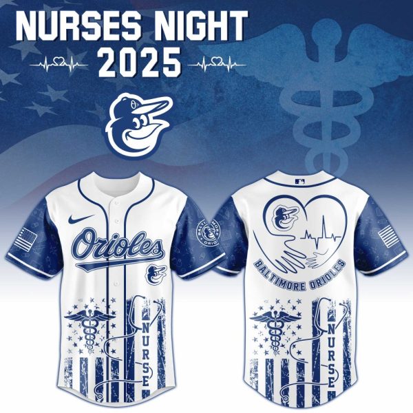 Limited Edition 2025 Nurses Night Baltimore Orioles Jersey – Celebrate Healthcare Heroes!
