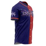 Beast Pirates Anime Jersey - Bold Red & Blue Design With Skull Motif For Fans