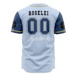 Blue Roses Anime Baseball Jersey - Stylish Unisex Design For Fans