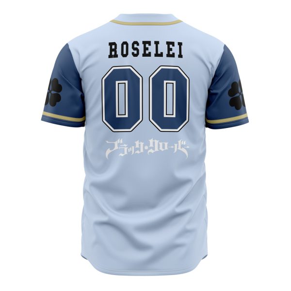 Blue Roses Anime Baseball Jersey - Stylish Unisex Design For Fans