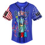 Custom Bluey Usa Patriotic Jersey - Personalize Name & Number, Fun & Festive Design