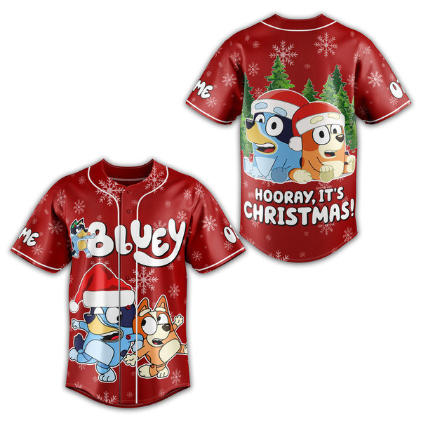 Festive Bluey Christmas Jersey - Holiday Fun For Kids & Fans - Limited Edition!