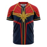 Unleash Your Superhero Style: Premium Red & Blue Star Baseball Jersey - Limited Edition!