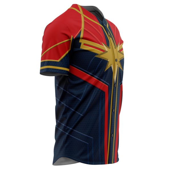 Unleash Your Superhero Style: Premium Red & Blue Star Baseball Jersey - Limited Edition!