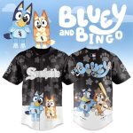 Bluey & Bingo Baseball Jersey - Cute Cartoon Style Sportswear For Kids & Fans