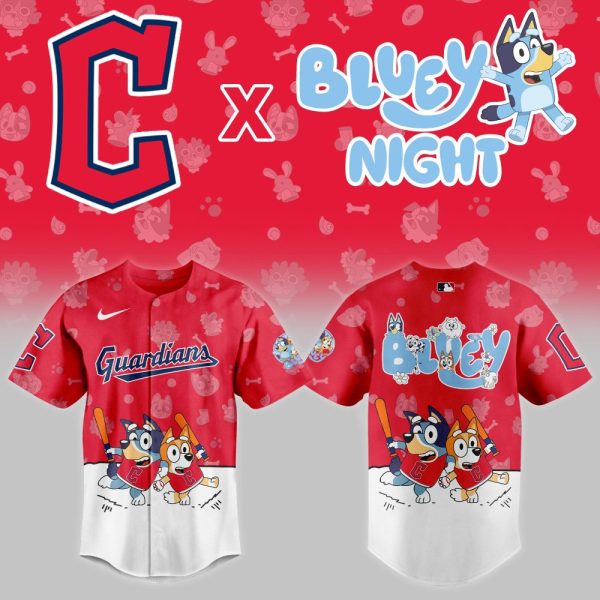 Exclusive Guardians X Bluey Night Baseball Jersey - Limited Edition Fan Gear!