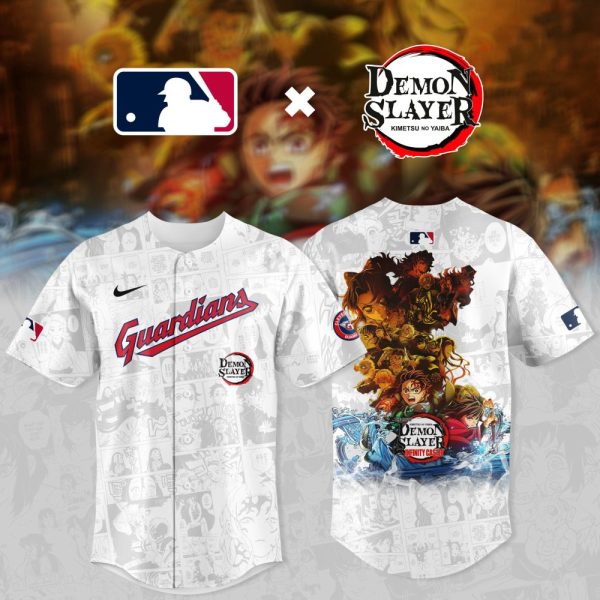Exclusive Guardians X Demon Slayer Jersey - Limited Edition Mlb Anime Mashup