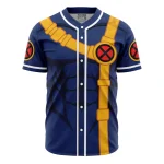 Unisex Blue Superhero Costume Baseball Jersey - Cosplay Style Sports Shirt