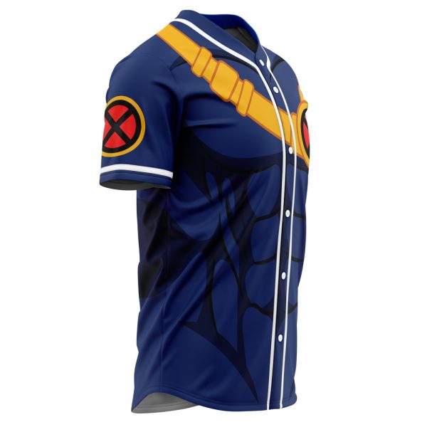 Unisex Blue Superhero Costume Baseball Jersey - Cosplay Style Sports Shirt