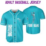 Customizable Blue Baseball Jersey For Kids/Youth/Adults - Add Name & Number!