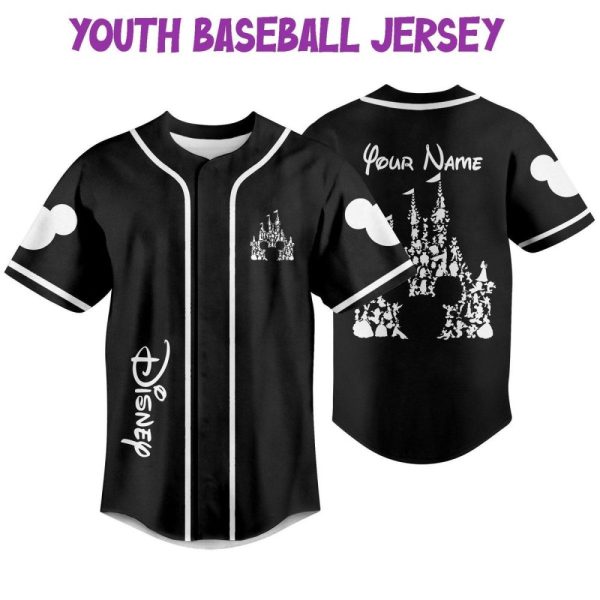 Custom Disney Baseball Jersey - Personalized Name & Number For Kids/Youth/Adults