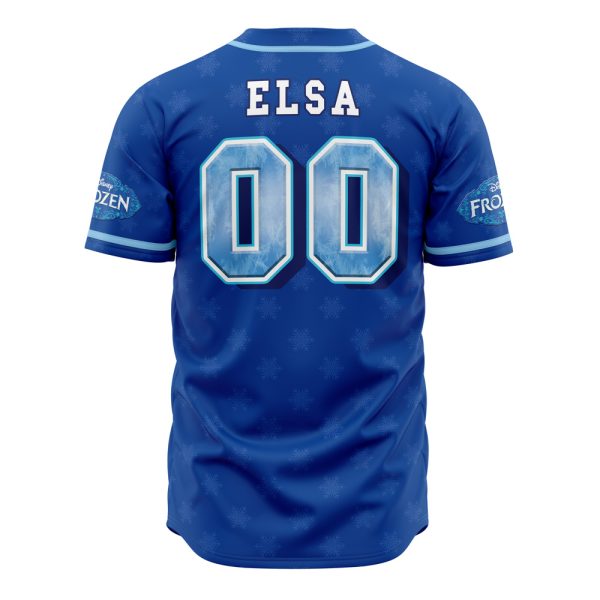 Snow Queens Blue Baseball Jersey - Stylish Frosted Design For Fans