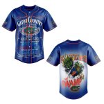 Florida Gators Baseball Jersey - Officially Licensed Swamp Design, Orange & Blue, Unisex Sports Fan Apparel