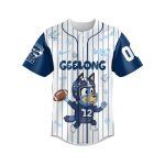 Custom Bluey Baseball Jersey - Geelong Cats Theme, Add Your Number!