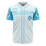 Glaceon Anime Baseball Jersey - Cool Blue Design For Fans - Unisex S-Xl