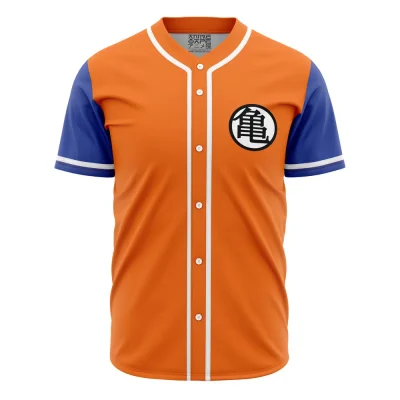 Anime-Inspired Orange & Blue Baseball Jersey - Unique Cosplay Apparel For Fans