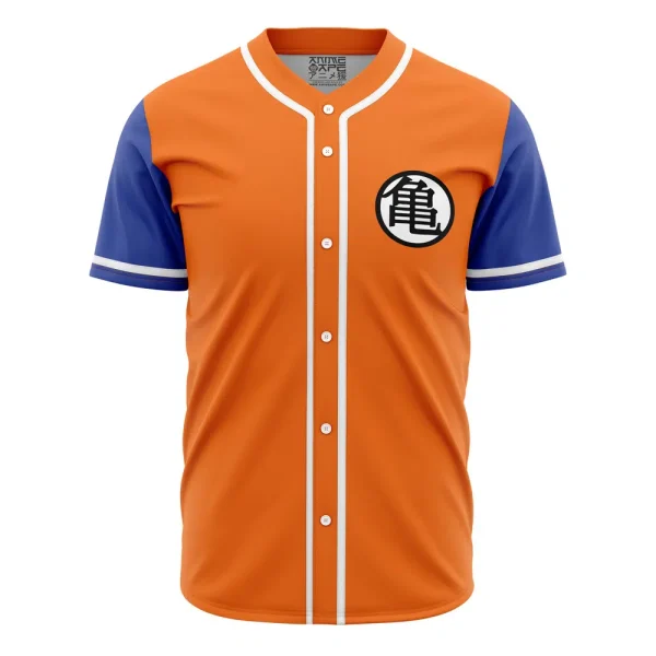 Anime-Inspired Orange & Blue Baseball Jersey - Unique Cosplay Apparel For Fans