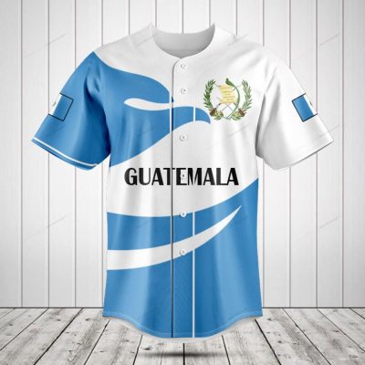 Guatemala Baseball Jersey - Stylish Blue Design, Perfect For Fans & Collectors!