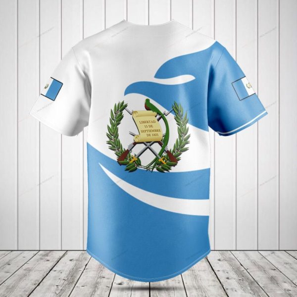 Guatemala Baseball Jersey - Stylish Blue Design, Perfect For Fans & Collectors!