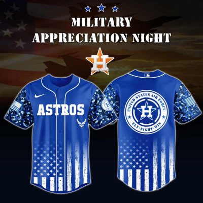 Honor Military Night: Astros Blue Camo Jersey – Limited Edition Air Force Tribute